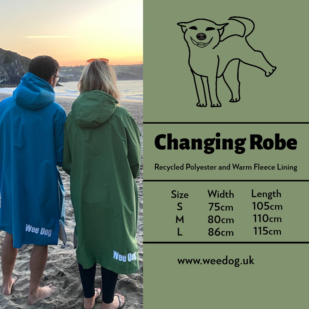 Wee Dog - Changing Robe made with recycled materials